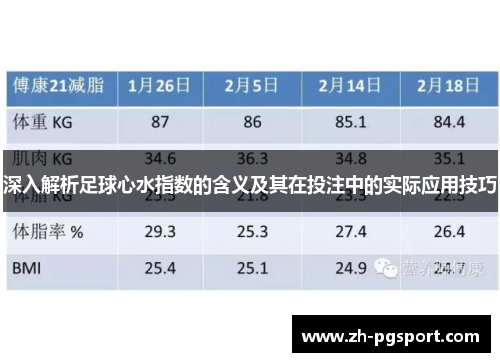 深入解析足球心水指数的含义及其在投注中的实际应用技巧